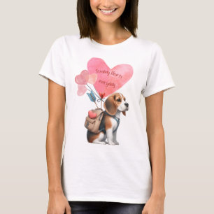 T-shirt Beagle de la Saint Valentin