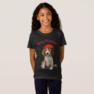 T-shirt beagle de Noël