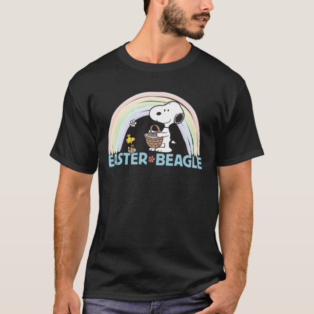 T-shirt Beagle de Pâques arachides (Devant)