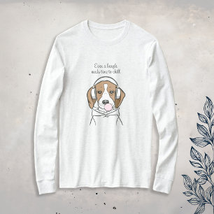 T-shirt Beagle de refroidissement avec Bubblegum mignon ch