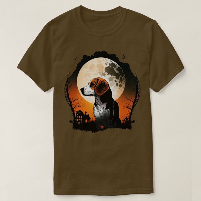 T-shirt Beagle d'Halloween (Design devant)