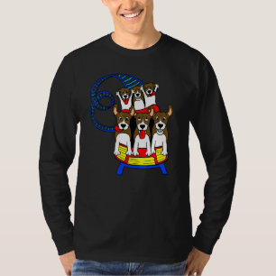 T-shirt Beagle Dog Amusement Thème Park Roller Dessous de