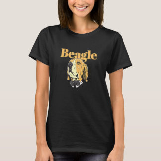 T-shirt Beagle Dog S Cool Gentleman Illustration jolie ani