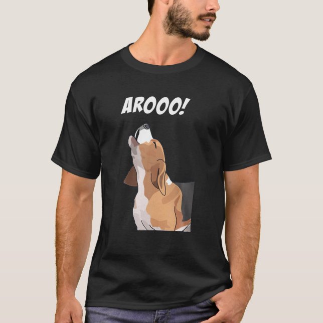T-shirt Beagle drôle, Amoureux des chiens AROO (Devant)