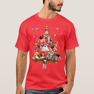 T-shirt Beagle drôle Noël Père Noël Animal de chapeau