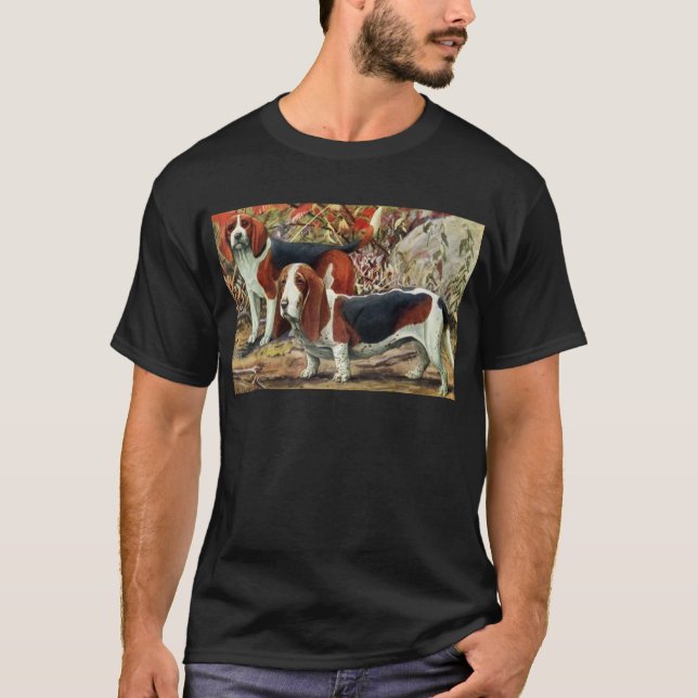 T-shirt Beagle et Basset Hound (Devant)