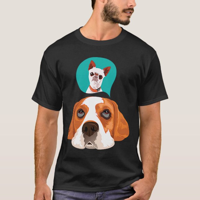 T-shirt Beagle Et Pug (Devant)