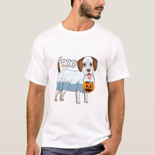 T-shirt Beagle fantôme chien d'Halloween