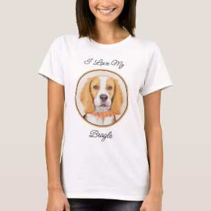 T-shirt Beagle Hound Dog Peinture Animal Art original