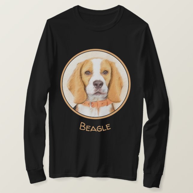 T-shirt Beagle Hound Dog Peinture Animal Art original (Design devant)