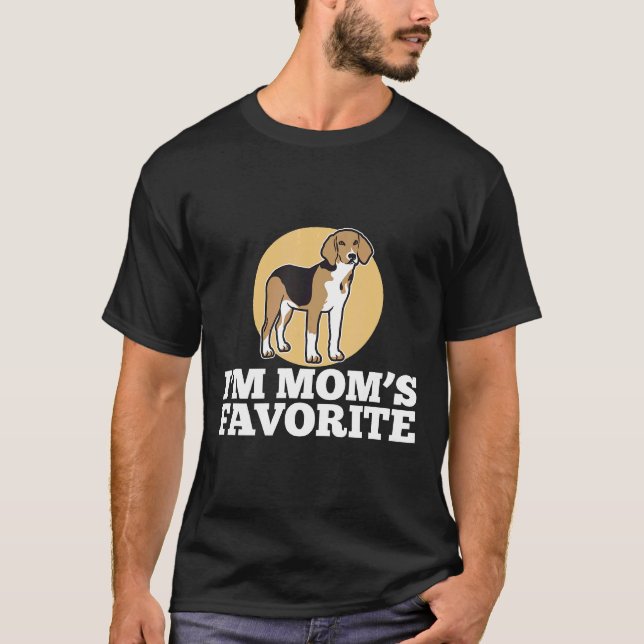 T-shirt Beagle Im Moms Favorite mignonne (Devant)