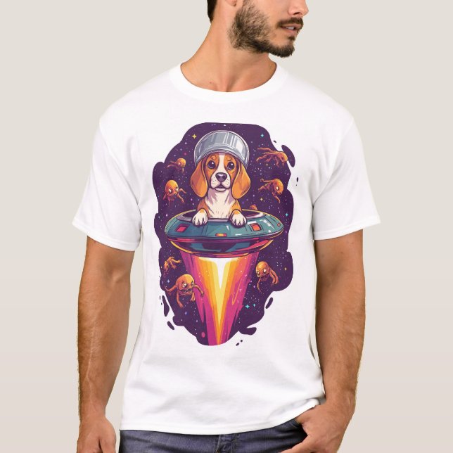 T-shirt Beagle � Intergalactic Dog Encounter (Devant)