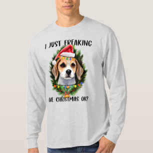 T-shirt Beagle Je viens de freaking Love Noël Ok Noël