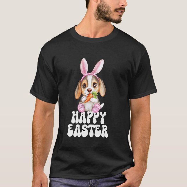 T-shirt Beagle Joyeux jour de Pâques Chien (Devant)