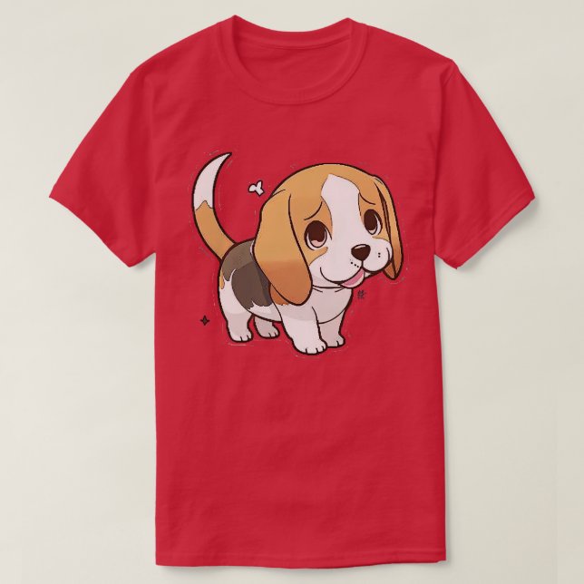 T-shirt Beagle Kawaii (Design devant)