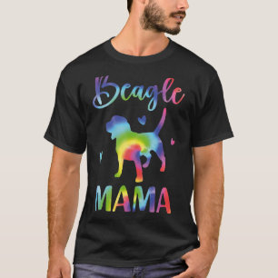 T-shirt Beagle Mama Beagle coloré Chien Fête des mères de