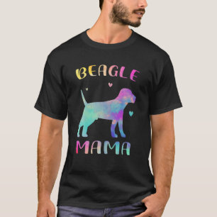 T-shirt Beagle Mama Beagle coloré Lover Dog Maman Maman Mè