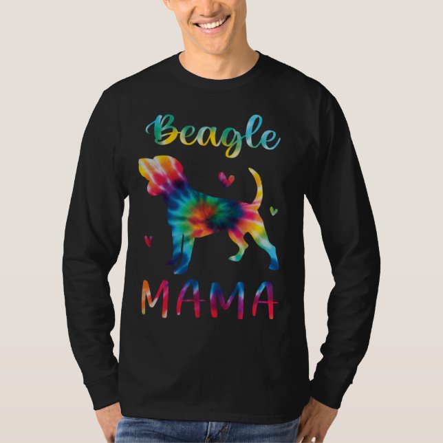 T-shirt Beagle Mama Tie Dye Dog Mom Mothers Day (Devant)