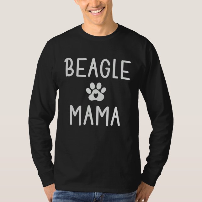 T-shirt Beagle Mama  Womens Beagle Dog   Mom (Devant)