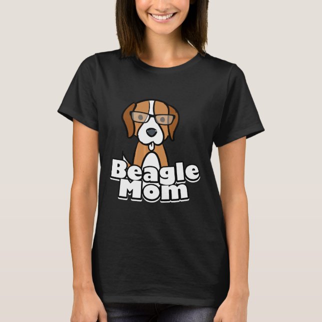 T-shirt Beagle Maman Amour Chien Fêtes des mères (Devant)