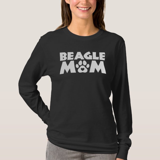 T-shirt Beagle Maman Funny Beagle propriétaire animal chie (Devant)