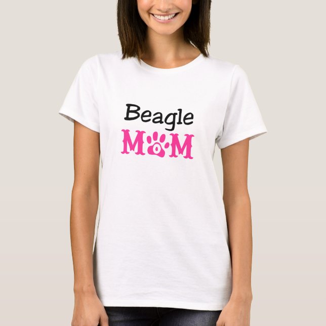 T-shirt Beagle Maman Vêtements (Devant)