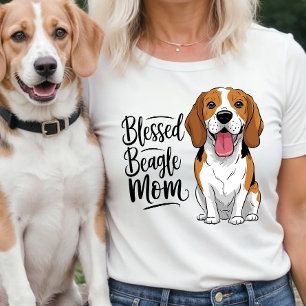T-shirt Beagle Maman Vie Tee - Mignonne Chien Maman Cadeau