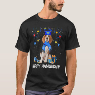 T-shirt Beagle Menorah Casquette Noël Joyeux Hanoukka Jewi