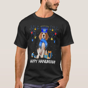 T-shirt Beagle Menorah Casquette Noël Joyeux Hanoukka Jewi