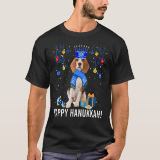 T-shirt Beagle Menorah Casquette Noël Joyeux Hanoukka juif