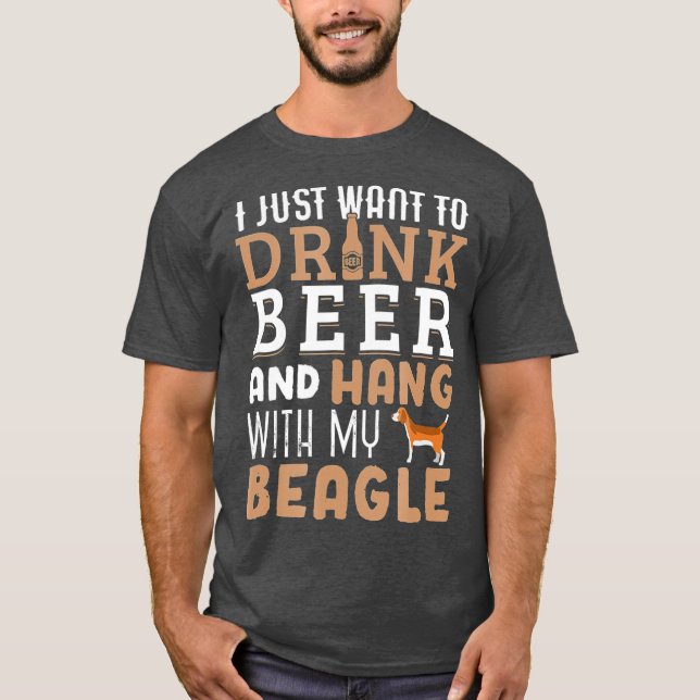 T-shirt Beagle Papa Funny Fête des pères Amoureux des chie (Devant)
