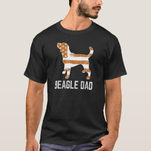 T-shirt Beagle Papa Vintage Patriotique avec drapeau améri