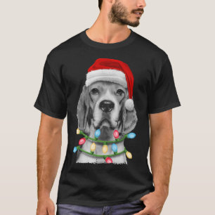 T-shirt Beagle Père Noël Noël Jumeau Noël Dogmas