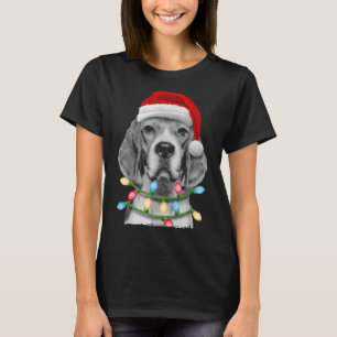 T-shirt Beagle Père Noël Noël Jumeau Noël Dogmas