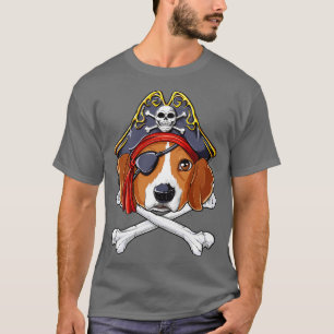 T-shirt Beagle Pirate pour hommes femmes garçons filles en