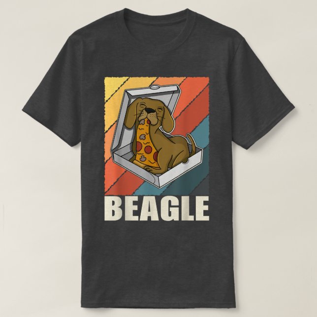 T-shirt Beagle Pizza Walk Chien Propriétaire Lover Puppy96 (Design devant)