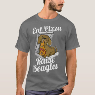 T-shirt Beagle Pizza Walk Chien Propriétaire Lover Puppy 1