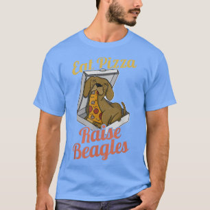 T-shirt Beagle Pizza Walk Chien Propriétaire Lover Puppy 9