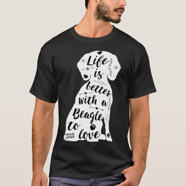 T-shirt Beagle pour chien Beagle (Devant)