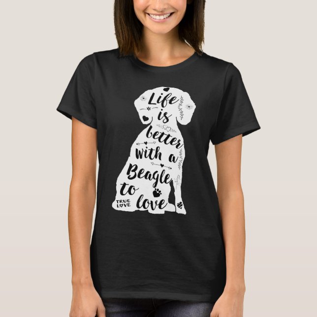 T-shirt Beagle pour chien Beagle (Devant)