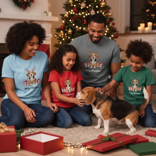 T-shirt Beagle Reindeer (Créateur téléchargé)