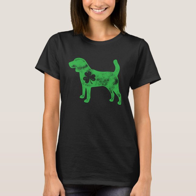 T-shirt Beagle St Patrick s Day Boys Kids Girls Dog  Shamr (Devant)