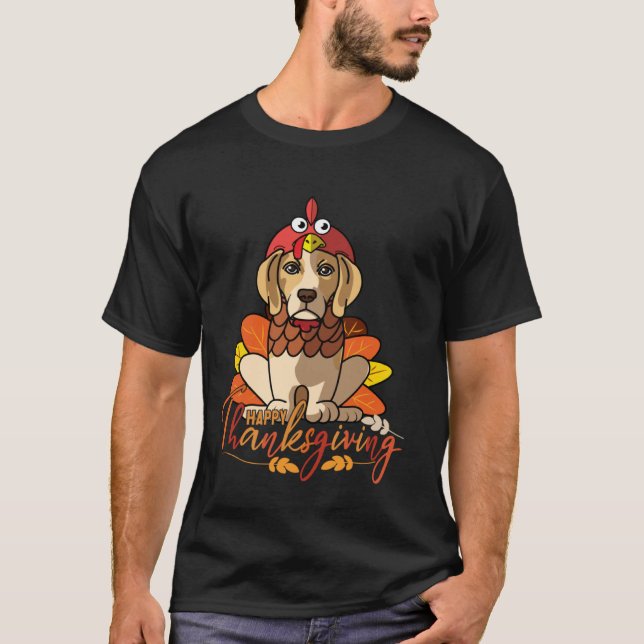 T-shirt Beagle Thanksgiving Dog Mom Turkey Costume Women (Devant)