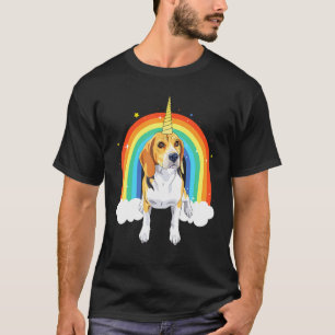 T-shirt Beagle Unicorn Funny mignon Beagle Unicorn Rainbow