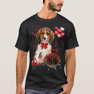 T-shirt Beagle Valentines Chemise de Jour Drôle Amoureux C
