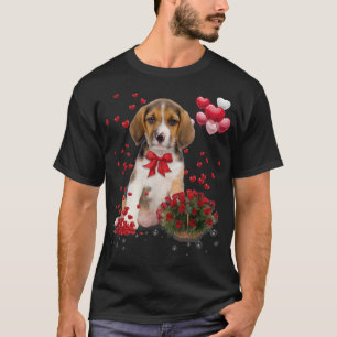 T-shirt Beagle Valentines Day Funny Dog Lover Happy Valen