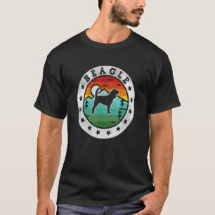 T-shirt Beagle vintage Retro Chien Papa