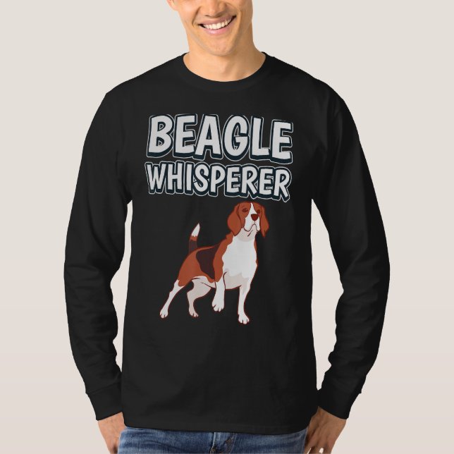 T-shirt Beagle Whisperer Chien Propriétaire Devis Beagles (Devant)