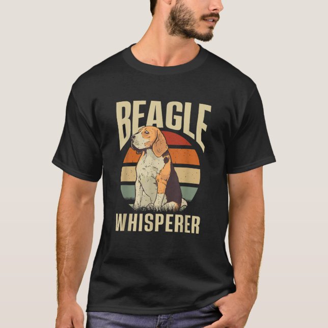 T-shirt Beagle Whisperer Lover Puppy Chien Beagle (Devant)