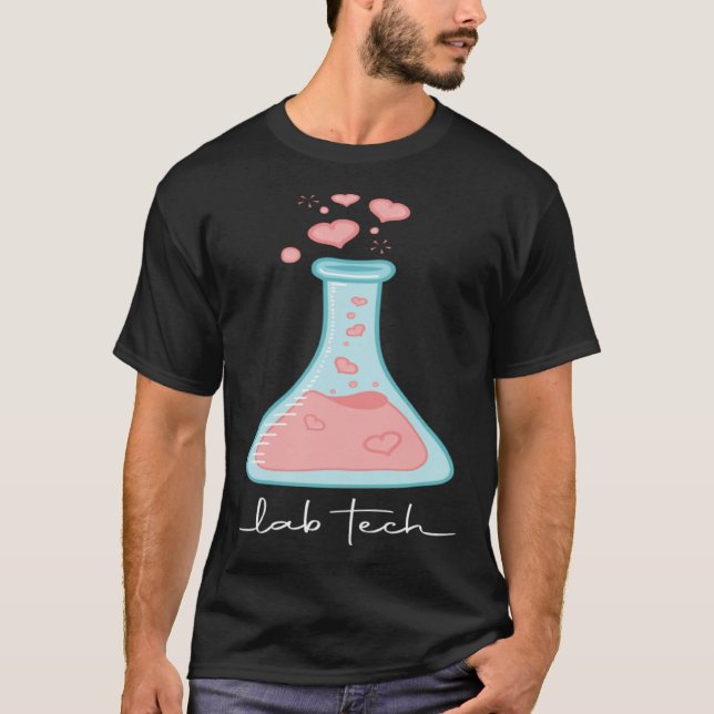 T-shirt Beaker Lab Tech Laboratory Technician (Devant)